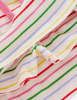 Pleated Jersey Skort-Multi Stripe-Boden Sale