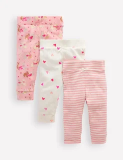 Pointelle 3 Pack Leggings-Pink Love Bunnies-Boden Online