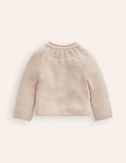 Pointelle Yoke Cardigan--Boden Hot