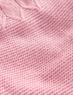 Pointelle Yoke Cardigan-Vintage Pink-Boden Cheap
