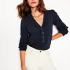 Poppy Ruffled Henley Top--Boden Flash Sale