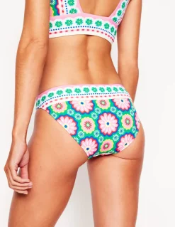 Porto Bikini Bottoms-Multi, Flower Tile-Boden Cheap