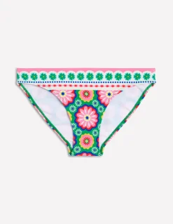 Porto Bikini Bottoms-Multi, Flower Tile-Boden Cheap
