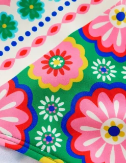 Porto Bikini Bottoms-Multi, Flower Tile-Boden Cheap