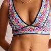 Porto Bikini Top-Ivory, Flora Stamp-Boden Store