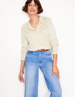 Pretty Raglan Cardigan-Warm Ivory-Boden Flash Sale