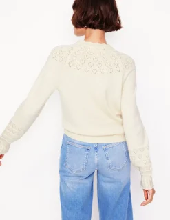 Pretty Raglan Cardigan-Warm Ivory-Boden Flash Sale
