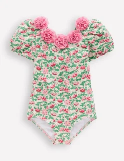 Pretty Scoopback Swimsuit-Chalk Pink Wild Rose-Boden New