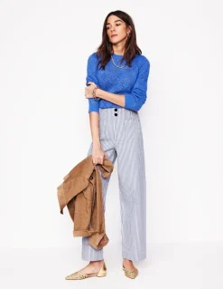 Primrose Patch Pocket Trousers-Ticking Stripe-Boden Best
