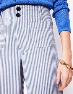 Primrose Patch Pocket Trousers-Ticking Stripe-Boden Best