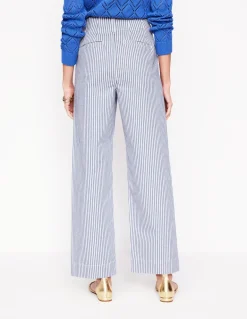Primrose Patch Pocket Trousers-Ticking Stripe-Boden Best