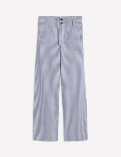 Primrose Patch Pocket Trousers-Ticking Stripe-Boden Best