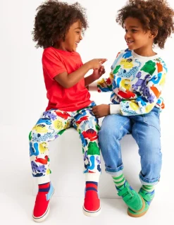 Printed Comfy Joggers-Rainbow Pets-Boden Fashion