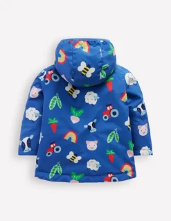 Printed Fisherman-Blue Rainbow Farm-Boden Cheap