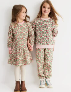 Printed Joggers-Chalk Pink Wild Rose-Boden New