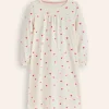 Printed Long-sleeved Nightie-Multi Hearts-Boden Fashion
