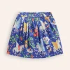 Printed Pull-On Twirly Skirt-Blue Enchanted Unicorn-Boden Discount