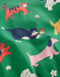 Printed Relaxed Sweatshirt-Green Park Play Pets-Boden Online