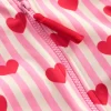Printed Sun Safe Surfsuit-Bubblegum Pink Heart Stripe-Boden Sale