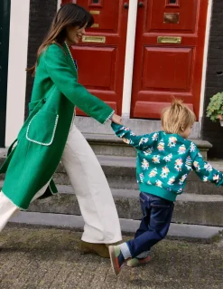 Printed Sweatshirt-Christmas Tree-Boden New