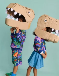 Printed Sweatshirt-Multi Dino Camo-Boden Fashion