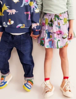 Printed Sweatshirt-Multi Dino Family-Boden Outlet