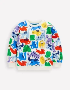 Printed Sweatshirt-Rainbow Pets-Boden Flash Sale