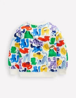 Printed Sweatshirt-Rainbow Pets-Boden Flash Sale