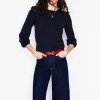 Pru Scallop Trim Sweater--Boden Fashion