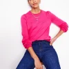 Pru Scallop Trim Sweater-Pink Peony-Boden Discount