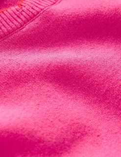 Pru Scallop Trim Sweater-Pink Peony-Boden Discount