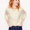 Pru Scallop Trim Sweater-Warm Ivory-Boden Shop
