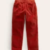 Pull-On Cord Trousers-Roasted Chestnut-Boden Cheap