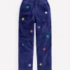 Pull-On Cord Trousers-Sapphire Blue Star-Boden Flash Sale