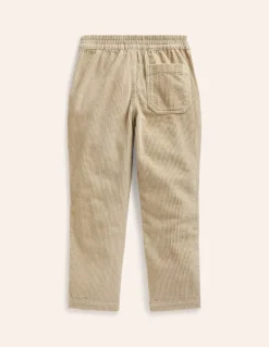 Pull-On Cord Trousers-Soft Stone-Boden Cheap