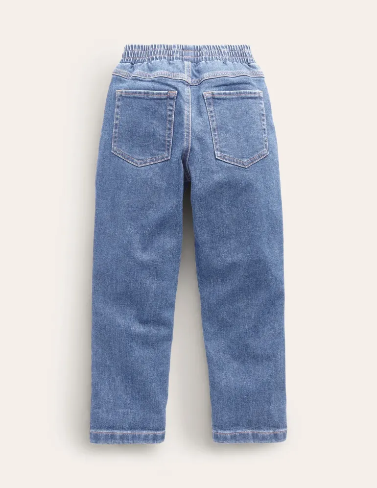 Pull-On Jeans-Mid Wash-Boden Sale