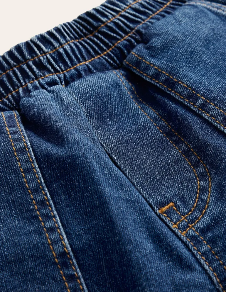 Pull-On Jeans-Mid Wash-Boden Shop
