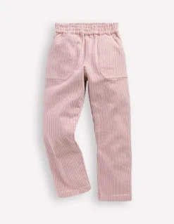 Pull-On Trouser-Pink Ticking-Boden Cheap