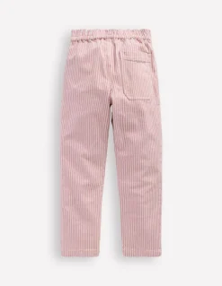 Pull-On Trouser-Pink Ticking-Boden Cheap