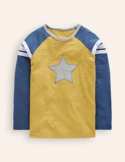 Raglan T-Shirt-Tropical Yellow/ Bluejay-Boden New