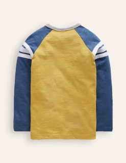 Raglan T-Shirt-Tropical Yellow/ Bluejay-Boden New