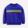 Rainbow Sweatshirt-Peacock Plume Blue-Boden New