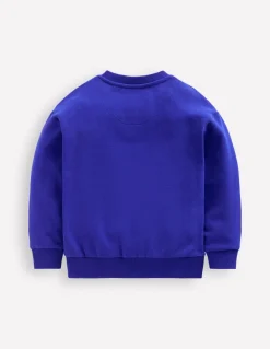 Rainbow Sweatshirt-Peacock Plume Blue-Boden New