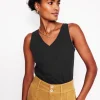 Regular V-Neck Slub Tank--Boden Online
