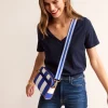 Regular V-Neck Slub T-shirt--Boden New