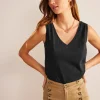 Regular V-neck Slub Vest--Boden Shop