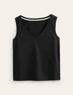 Regular V-neck Slub Vest--Boden Shop