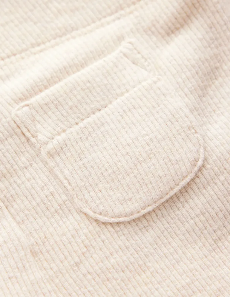Ribbed Marl Leggings-Oatmeal Marl-Boden Cheap