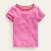 Ribbed Short Sleeve T-Shirt-Strawberry Ice-Boden Hot