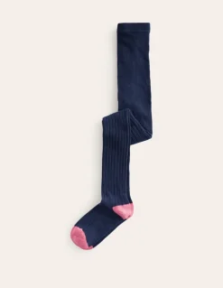 Ribbed Tights-French Navy-Boden Outlet